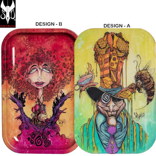 PREMIUM METAL ROLLING TRAY WITH MAGNETIC LID